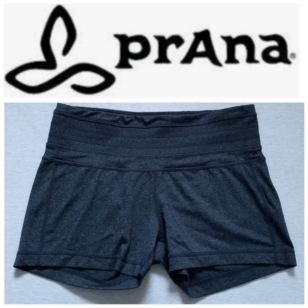 PRANA stretchy shorts workout yoga gray M